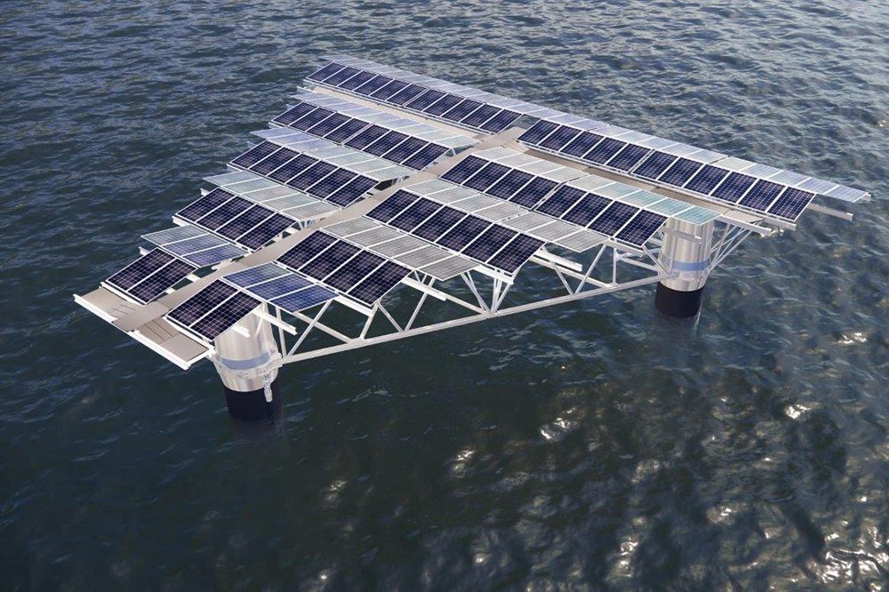 SolarDuck schwinnden Solaranlage im Wasser
