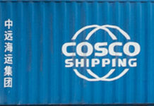 Container von Cosco Shipping
