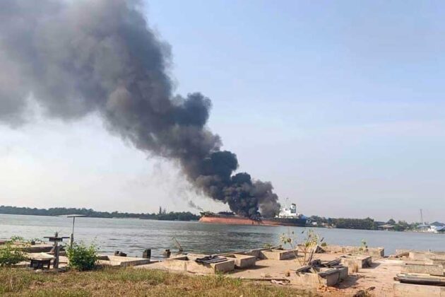 Thailand Tanker Explosion Feuer Thai MECC