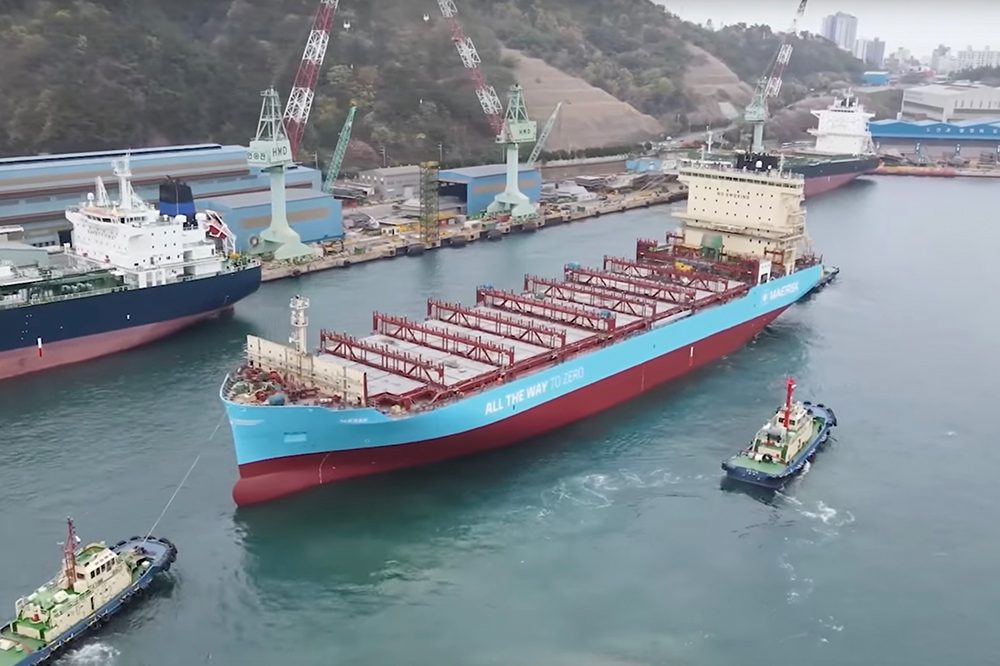 Maersk Methanol Feeder Stapellauf