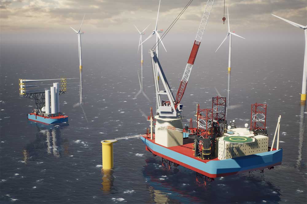 Vertical Installer Maersk-Supply Service Errichterschiff