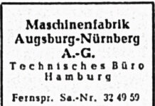 MAN Anzeige Hamburg 1950 header