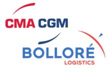 Logos von CMA CGM und Bollore Logistics