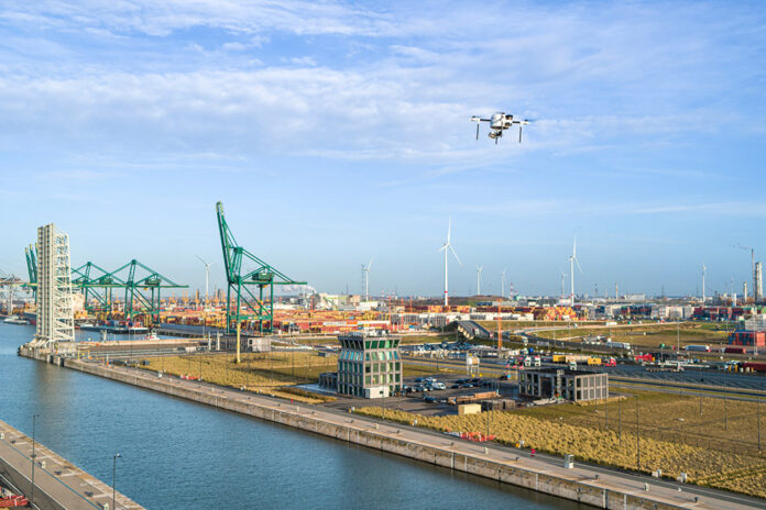 D-Hive Drohnen Hafen Antwerpen Port of Antwerp-Bruges