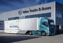 Volvo FH Elektro-Lkw fuer Maersk