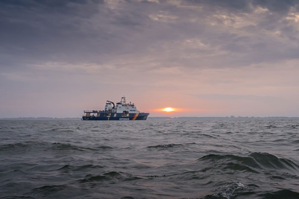 Sicherheitsübung auf der Nordsee