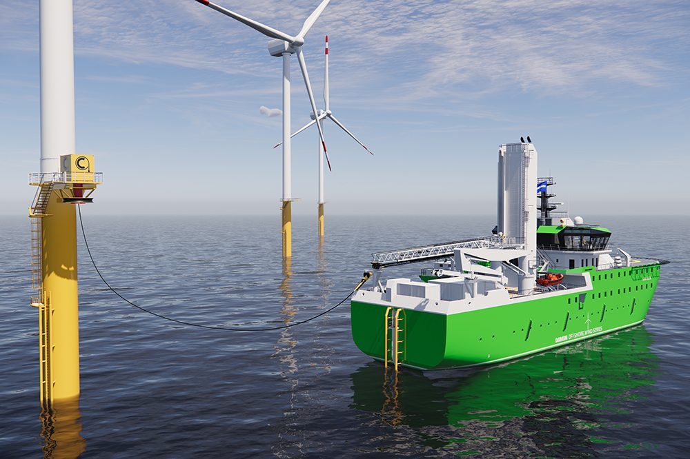 Offshore-Versorger Damen SOV 7017E AI Charging