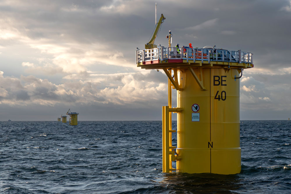 Van Oord hat die Fundamente für den Offshore-Windpark »Baltic Eagle« installiert