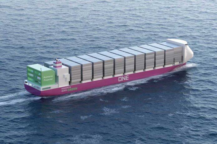 Entwurf, Containerschiff, 3.500 TEU, Ammoniak, DNV