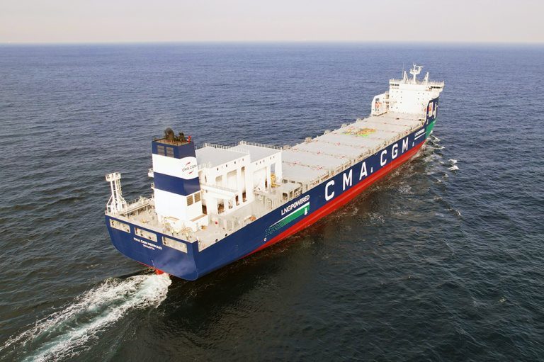 CMA CGM presents first new LNG feeder vessel