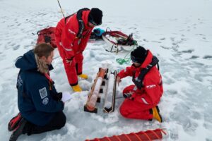 AWI-Forscher während einer Expedition letzten Sommer