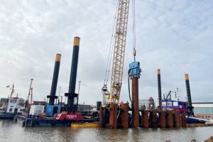 Torinstandsetzungsdock NOK WSV Baustelle