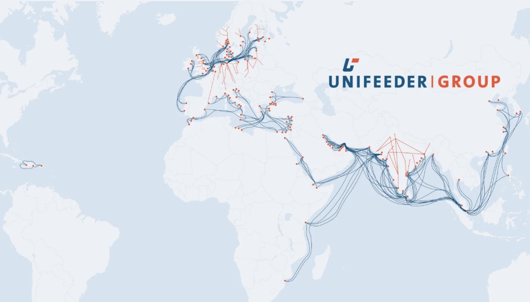 Bisheriges Netzwerk von Unifeeder