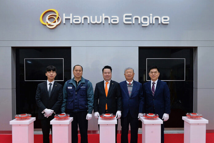 Zeremonie zur Gründung der Schiffsmotorenmarke Hanwha Engine launch ceremony