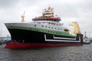 Jan Maria, Fischtrawler, Neubau, Taufe