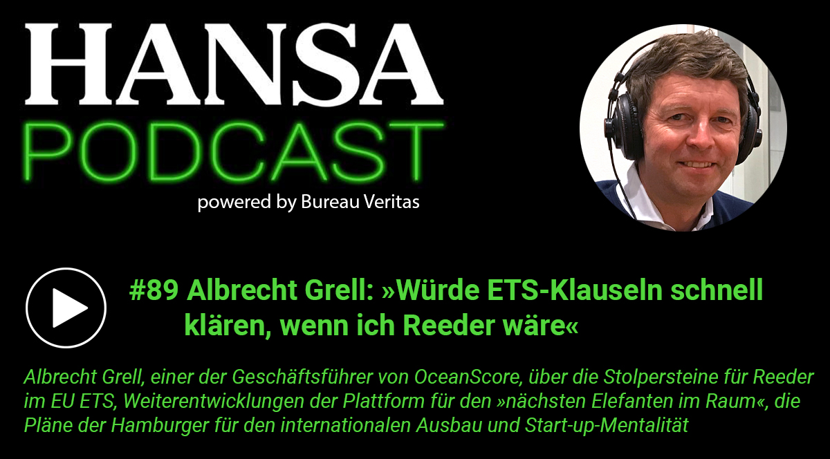 HANSA Podcast Banner, Albrecht Grell, Oceanscore