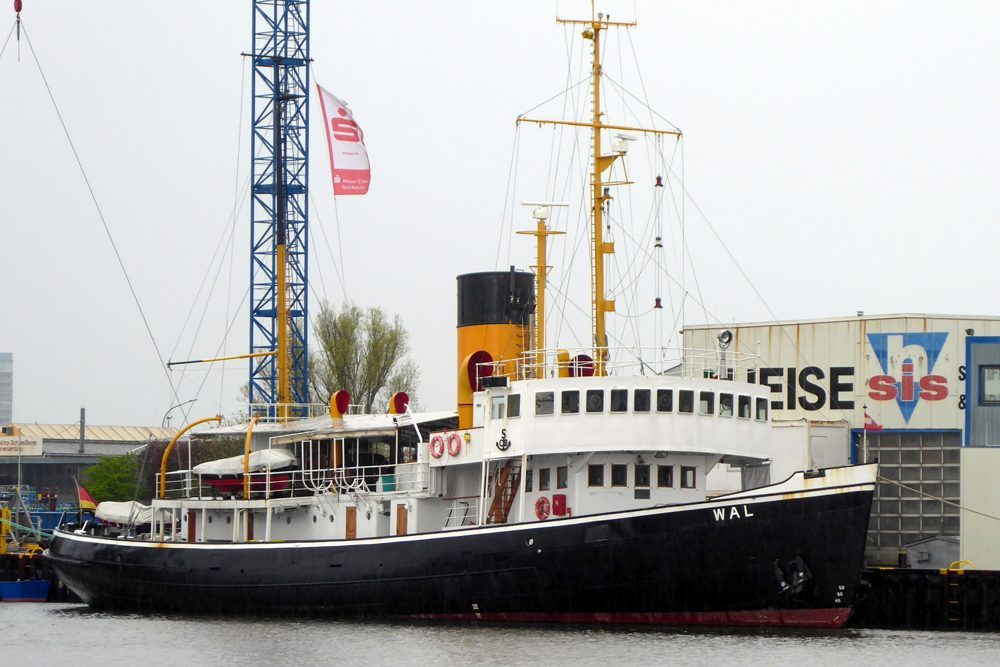Wal, Heise, Werft, Dampfschiff