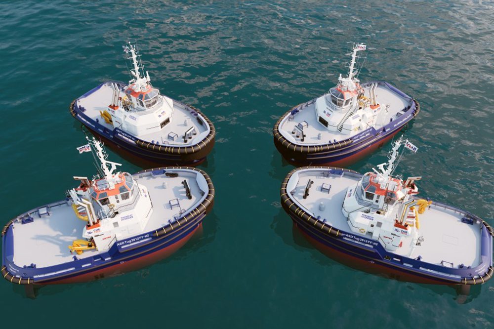 ASD Tug 2812 FF-H2 Wasserstoff Antrieb von CMB.Tech und Damen