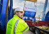 DB Schenker, DSV, Kabeltrommel Verladung Breakbulk Stueckgut