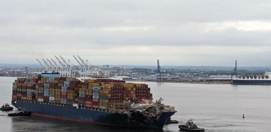 Dali Containerschiff Hafen Baltimore