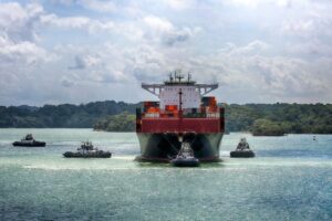 Schlepper Panamakanal, Panama-Kanal, Corvus Energy