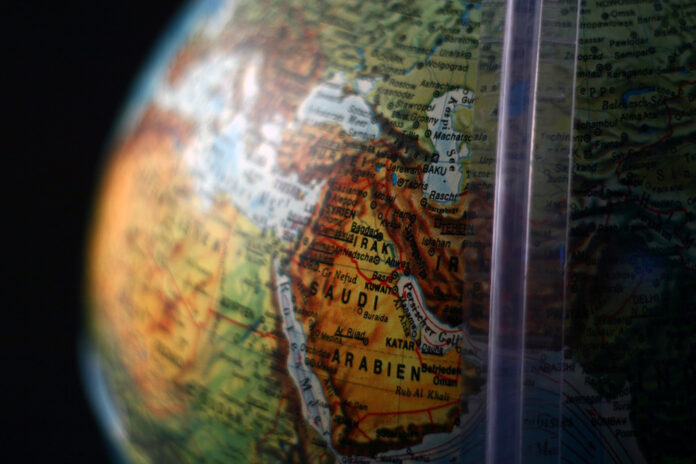 Weltkugel Globus Rotes Meer Persischer Golf
