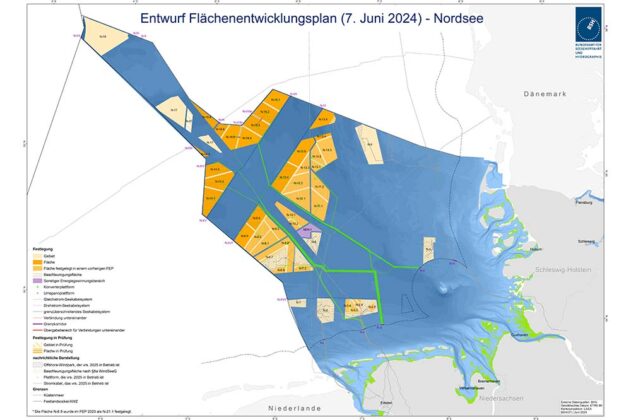 BSH, Offshore, Windpark, Juni 2024, Nordsee