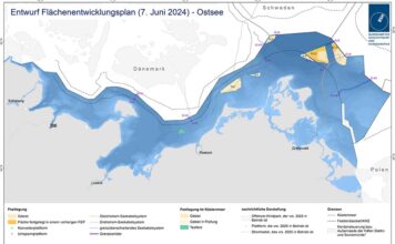 BSH, Offshore, Windpar, Juni 2024, Ostsee