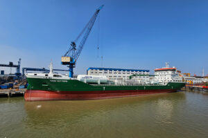 Thun, Tanker, Vettern, Ablieferung, Neubau, China Merchants Jinling Shipyard