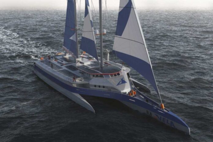 Austal, Vela, Trimaran, Segelfrachter