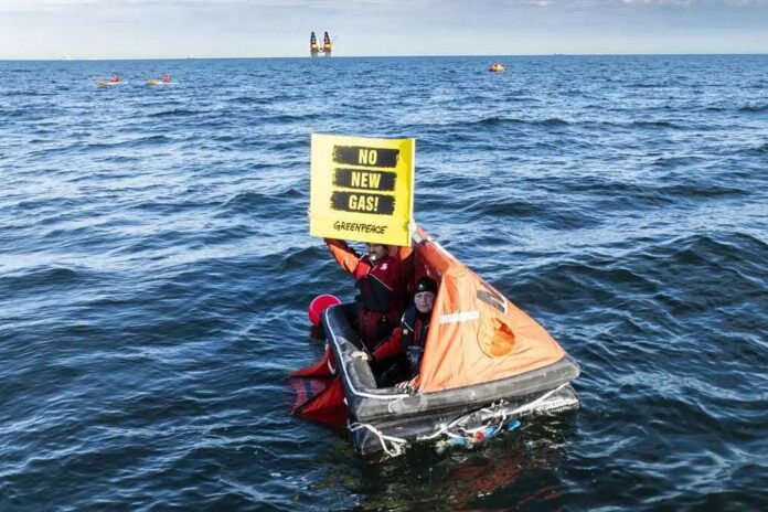 Greenpeace, One-Dyas, Nordsee, Borkum, Wattenmeer, Protest, Gasplattform, Gasförderung, Gas