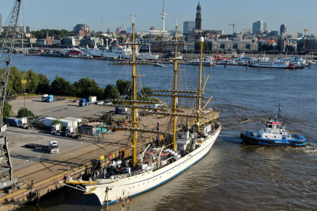 Gorch Fock, Segelschiff, Hamburg, Werft, NVL, Lürssen