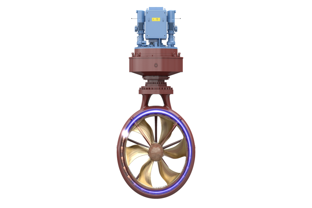 Das Rim-Drive-Azimuth-Thruster von Kongsberg Silent-E-erhielt von DNV die Zertifizierung für leiseren Offshore-Betrieb.