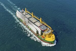 Die »AAL Limassol«, das erste Schiff der Super-B-Klasse in der Flotte, auf ihrer Jungfernfahrt.