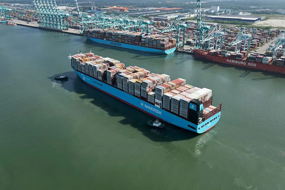 Maersk, Neubauten, Hafen, Containerschiff