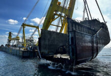 Hebung der Verity vor Helgoland