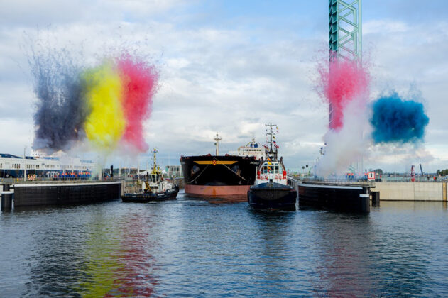 Terneuzen, König, Könige, Schleuse, North Sea Port, Niederlande, Belgien