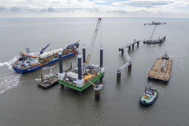 Van Oord, Wilhelmshaven, LNG, Jetty, Anleger, Vox Apolonia