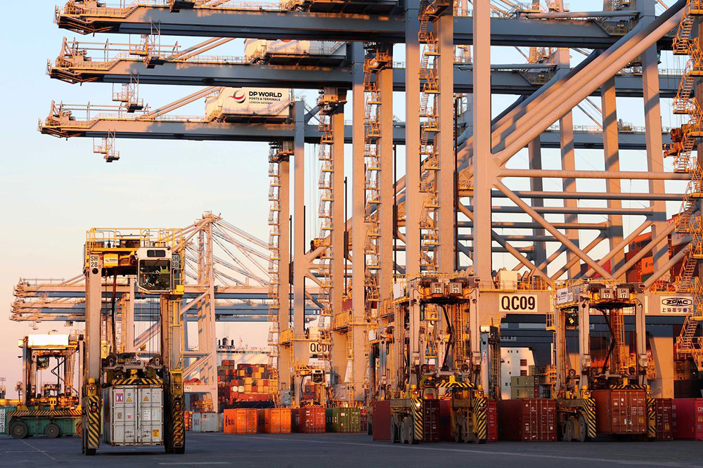 DP, World, London, Gateway, Großbritannien, England, Container