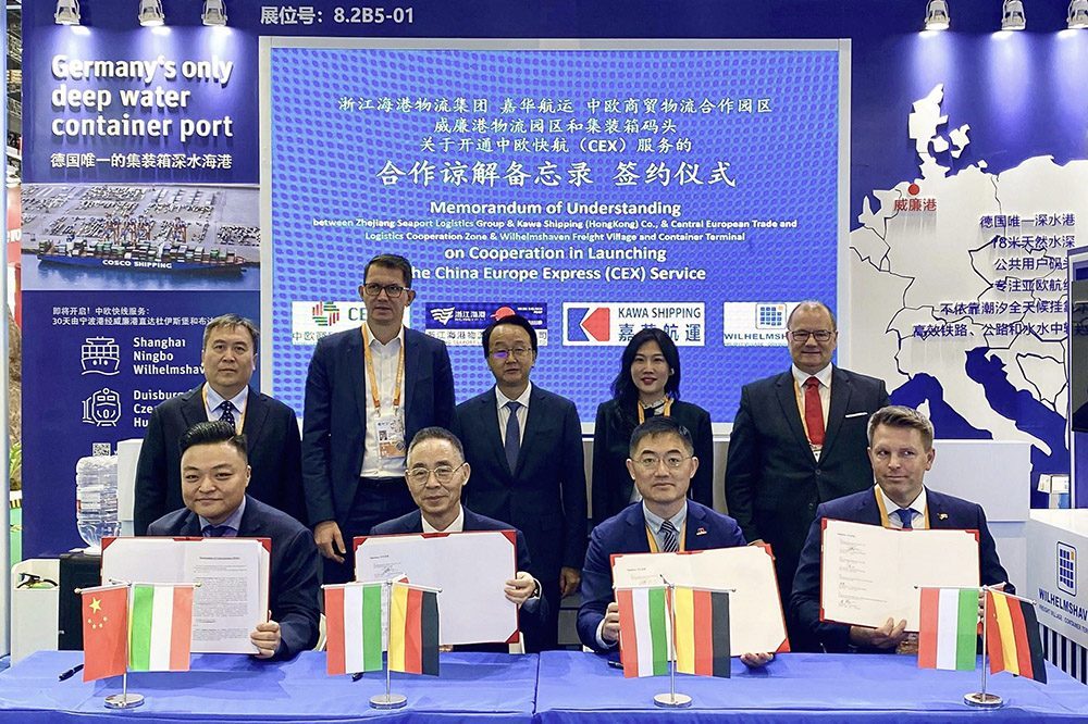Jade-Weser-Port, Kawa Shipping, Wilhelmshaven, Zhejiang Seaport Group