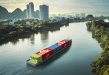 CMA CGM, Vietnam, Barge, Containertransport, E-Barge, Elektrisch