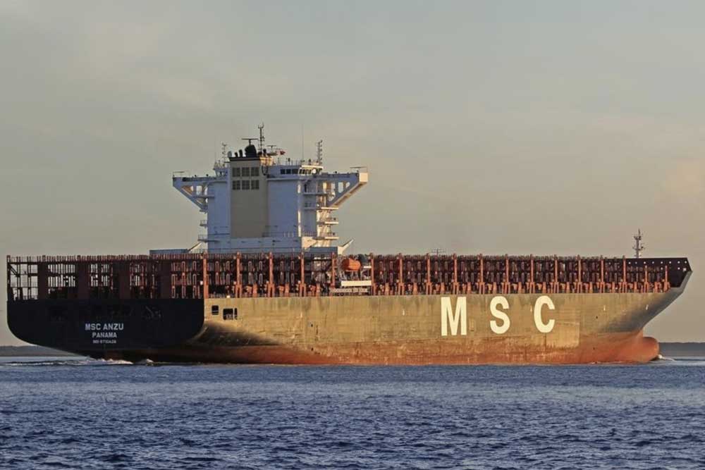 MSC, Anzu, USA, Containerschiff, Zoll, China