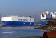 Cosco, Bremerhaven, BLG, „Gan Jiang Kou“, Car Carrier, PCTC, Autofrachter