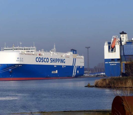 Cosco, Bremerhaven, BLG, „Gan Jiang Kou“, Car Carrier, PCTC, Autofrachter