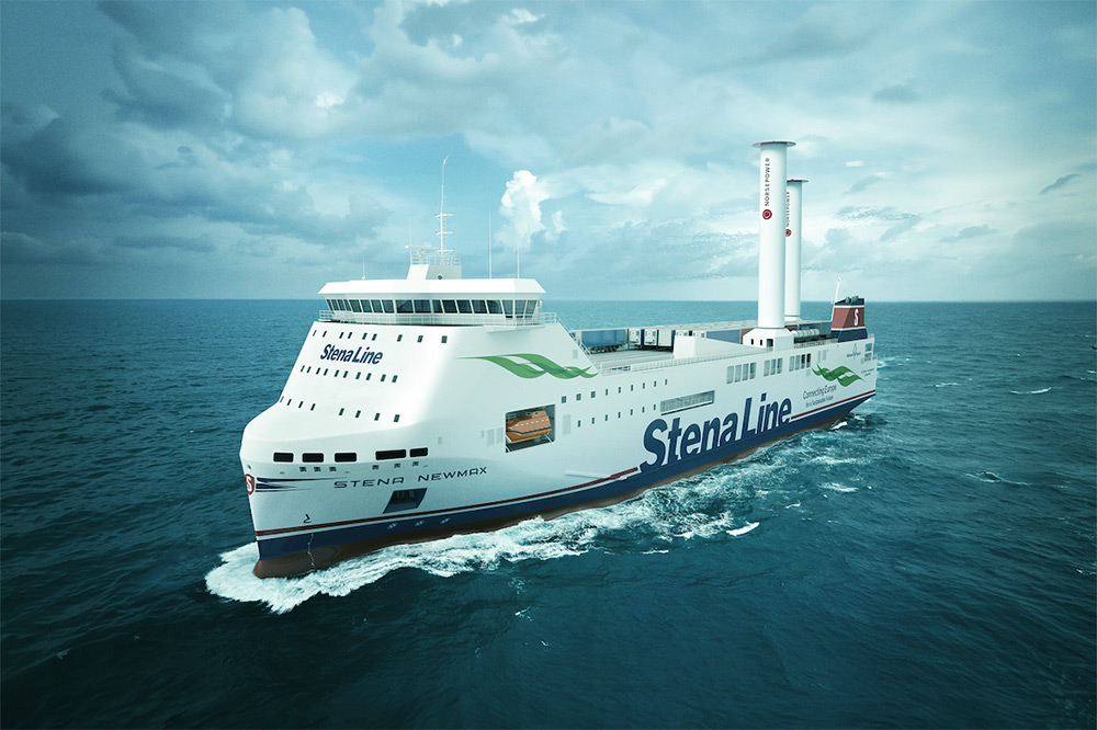 Stena orders 28 m high rotor sails for new hybrid building