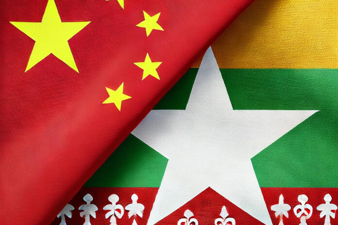 china-myanmar-birma-burma-flagge