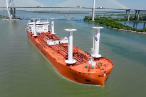 Odfjell, Bow Olympus, Bound4Blue, Segel, Suction Sails, Fred Hartman Bridge