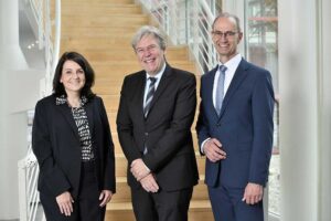 Das künftige Führungstrio der BG Verkehr: Karin Tanger, Stefan Höppner und Wolfgang Laske (von links).