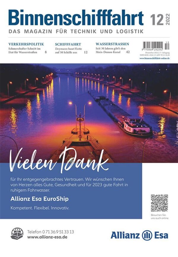 Binnenschifffahrt Dezember 2022