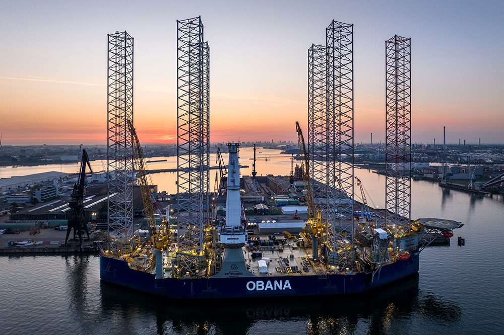 Damen, Jack-up, Errichterschiff, Petrodec, Obana